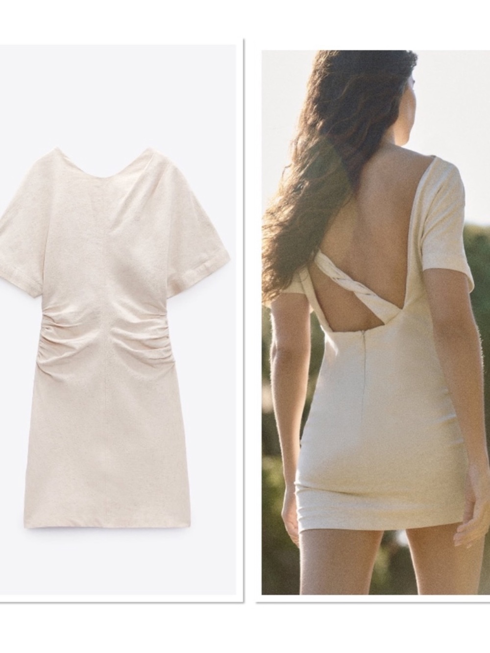 Zara Linen Mini Dress